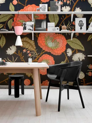 Produktbild von Coloray Fototapete 250x104 cm Vlies-Fototapete - Retro Blumen Vintage botanisch