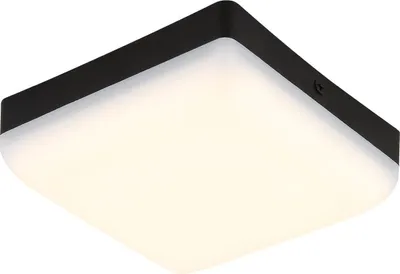 Immagine prodotto di Plafoniera LED, nera, quadrata, L 12 cm
