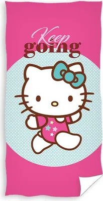 Produktbild von Hello Kitty handdoek weitergehen 70 x 140 cm