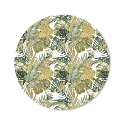 Produktbild von MuchoWow® Mauspad Mousepad Tropisch - Grün - Blatt 30x30 cm - Mousepads - Maus Mat - Pad - Mausunterlage - Tischunterlage - Schreibtischmatten