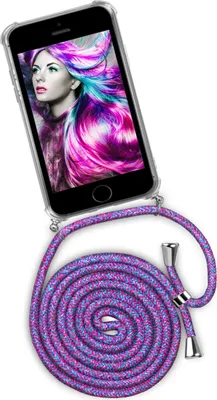 Produktbild von TWIST-Case + TWIST-Cord für iPhone 5S / 5 / iPhone SE, Farbe:Crazy Unicorn (Silber)
