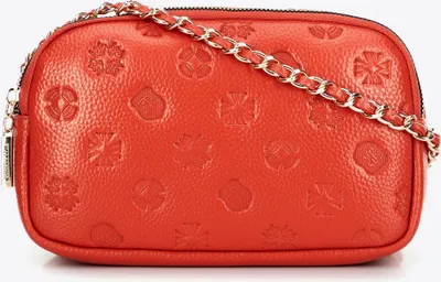 Image de Sac à bandoulière Wittchen pour femme en cuir avec chaîne, orange, cuir naturel