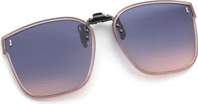 Produktbild von INF Polarisierte Clip-on-Sonnenbrille - Teegestell Blaue Pinke Gläser