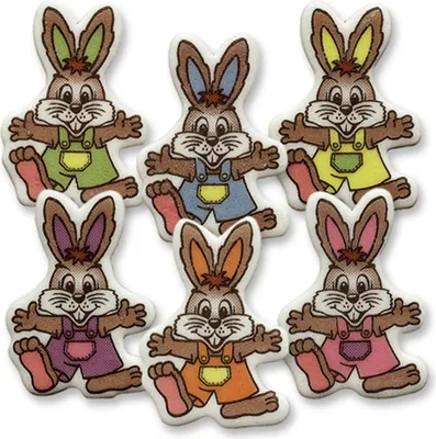 Produktbild von 100 Osterhasen Aufleger für Torten und Cupcakes