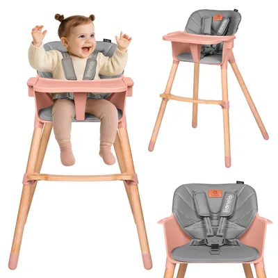 Seggiolone Candy Shop Grigio - Pieghevole, Regolabile, Con 4 Ruote E Poggiapiedi - Foto 6