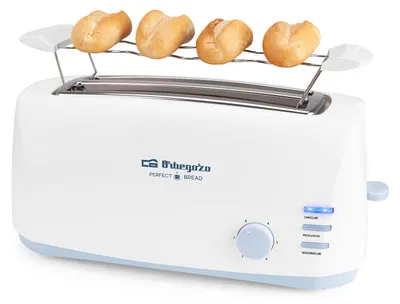 2-Scheiben-Toaster, 1400 W, 6 Bräunungsstufen, Auftauen, Aufwärmen