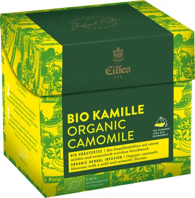 Produktbild von EILLES TEE Tea Diamond  KAMILLE im Pyramidenbeutel, 20er Box
