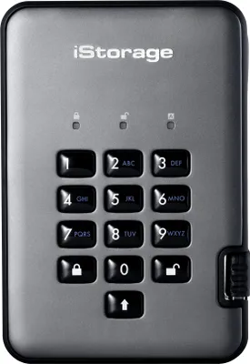 Produktbild von iStorage diskAshur PRO² - Festplatte - verschlüsselt - 5 TB - extern (tragbar)