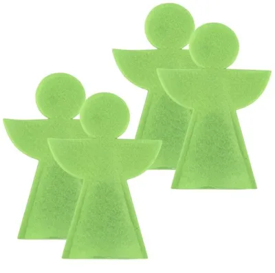 Produktbild von Weihnachts-Eierwärmer-Engel aus Filz, grün, 20 cm, 4er-Set