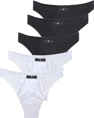 Produktbild von H.I.S. String 5 er-Pack weiß, schwarz Größe 6 (L)