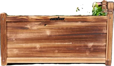 Obrázok produktu pre Drevený box na rastliny, priestranný na zeleninu, jednoduchá montáž, hnedý