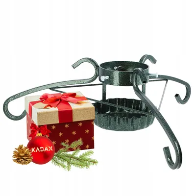 Immagine prodotto di Supporto per albero di Natale KADAX in acciaio, supporto per albero, robusto supporto per albero di Natale con contenitore per l'acqua