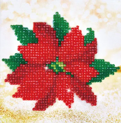 Produktbild von Diamond Dotz Pointsettia, Junge/Mädchen, Erwachsener, Pointsettia, Mehrfarbig, 1000 Stück(e), 135,4 mm