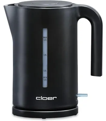 Obrázek produktu pro Cloer 4110, 1,7 l, 2200 W, Černá, Plast, Indikátor úrovně vody, Zabezpečení proti přehřátí