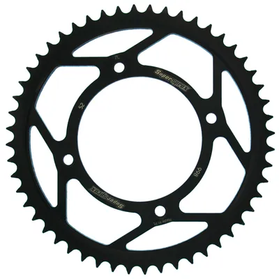 Productafbeelding van Achtertandwiel 798 52 voor Suzuki RM 85 (modeljaren 2002-2012), Yamaha YZ 80/85 (artikelnummer JTR798.52). Geschikt voor kettingtype 428. Kleur: zwart. Materiaal: staal