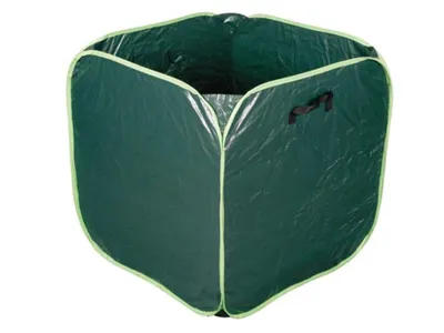 Produktbild von Toolland Gartensack, quadratisch, Polyester, Grün/Weiß, 290 Liter