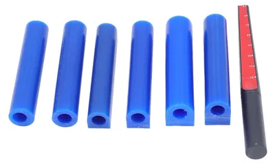 6er Set Hartes Gießwachs Tube mit Schneider