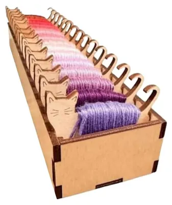 Image de Set de bobines en bois pour fils à broder