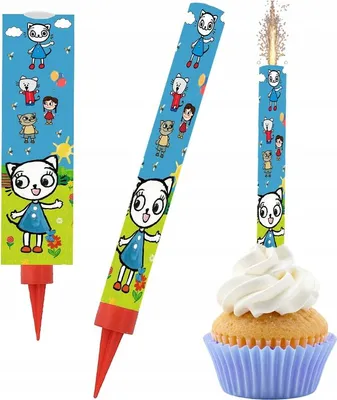 Produktbild von FOUNTAIN Tortenaufsatz für Torte KATZE KICI KICI Märchen Geburtstagsparty 18cm