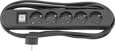 Produktbild von Fortis Steckdosenleiste 5-fach H05VV-F3G1,5 mit Magnet