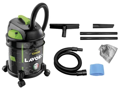 Produktbild von LAVOR Rudy 1200 S, 1200 W, Trommel-Vakuum, Trocken&Nass, Kombi, 20 l, Stoff, Schaum