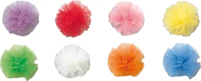 Produktbild von Rosette aus Tüll / ideal für Schultüten / Farbe: gelb