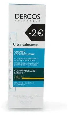 Imagen del producto de Champú Vichy Dercos Ultra Calmante para Cabello Seco, 200 ml