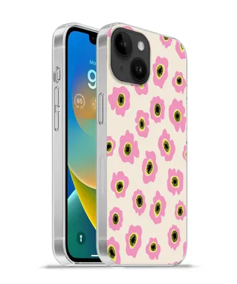 Produktbild von MuchoWow® Handyhülle Schutzhülle Hülle für Apple iPhone 14 - Softcase Blume - Muster - Abstrakt Silikon Softcase Handy Hülle - Mobiltelefonhülle - Geburtstag Teenager