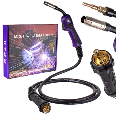 Obrázek produktu pro Profesionální svařovací pistole 3m MB15 Mig Mag Tig s eurokonektorem (průměr drátu 0,6-1,2 mm)