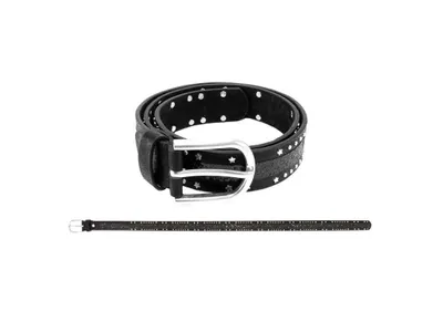 Produktbild von Gürtel Nieten+Glitzer schwarz 60 cm - bb-Klostermann 22198 - Kindergürtel -