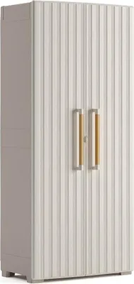 Image de Keter Armoire de rangement avec étagères Groove Beige Sable