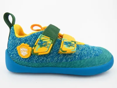 Produktbild von Affenzahn Knit Happy Bär Barfußschuhe Blau : 28