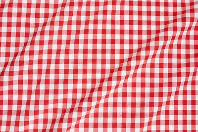 Produktbild von Züchen Meterware Bauernkaro kariert Stoff Baumwolle 5 mm - rot-weiß kariert - Breite:160 cm