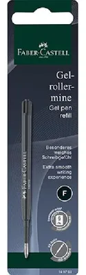Produktbild von Faber-Castell Gelrollermine G2 F schwarz Blister