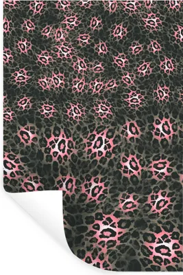 Obrázok produktu pre MuchoWow® Nálepka na stenu - Potlač pantera - Pastelové farby - Vzor - 20x30cm - Samolepiaca a polohovateľná