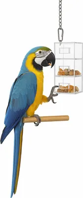 Produktbild von Interaktives Vogelspielzeug Mit 3 Fächern Zur Futterbeschaffung Für Papageien