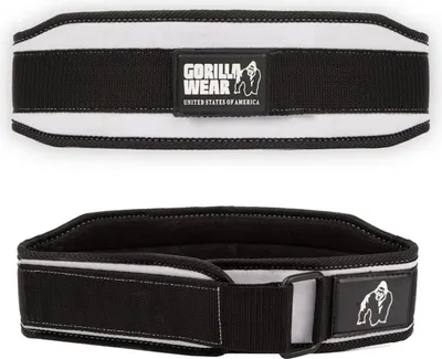 Immagine prodotto di Gorilla Wear Cintura di sollevamento pesi da 4 pollici per donna - Nero/Bianco - S