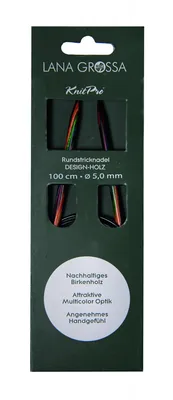 Produktbild von Lana Grossa Rundstricknadel Design-Holz Quattro 80-5.0