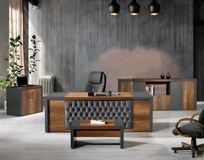 Produktbild von Komplettbüro Büromöbel Schreibtisch Büro Bürotisch Set 4tlg Holz Braun
