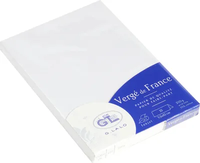 Produktbild von G.Lalo 4x 25 Tischaufsteller gefalzt mit Goldrand, 35x100mm, 210g - Weiß 33800L