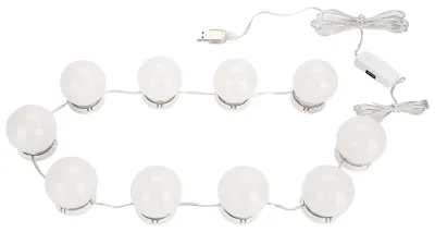 LED Make-up Spiegelbeleuchtung, 10 Lampen, dimmbar, 6 Stufen