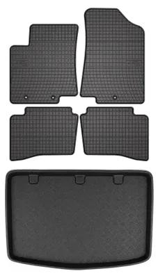 Obrázok produktu pre Gumové autokoberce SolidPRO + vaňa kufra pre: Kia Rio III UB 2011-2017 hatchback 5 ks – Wielganizator