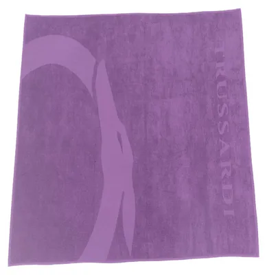 Image de Trussardi Beachwear serviette de plage pour homme en coton violet