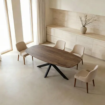 Produktbild von Giga Meubel Esstisch Jaimy - Dunkelbraun Melamin - 200x100x76cm