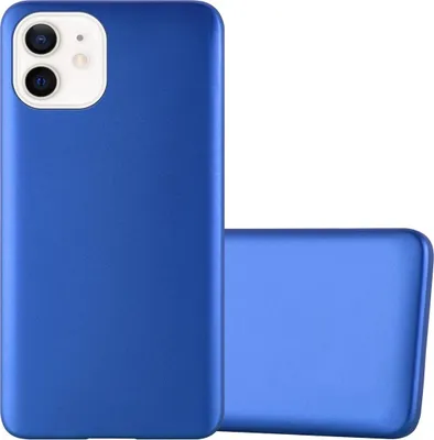 Produktbild von Cadorabo Schutzhülle für Apple iPhone 12 MINI Hülle in Blau Handyhülle TPU Silikon Etui Cover Case