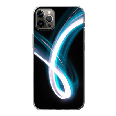 Produktbild von MuchoWow® Handyhülle Schutzhülle Hülle für iPhone 12 Pro Max Hell - Blau - Abstrakt Silikon Softcase Handy Hülle - Hartschale