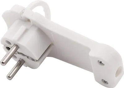 Produktbild von Schutzkontakt-Winkelstecker McPower extra flach, Handgriff, Zugentlastung