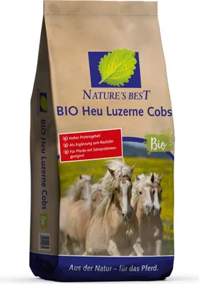 Produktbild von Natures Best Heu Luzerne Cobs 25 kg