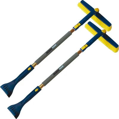 Produktbild von Sonneck Snowmaster Eiskratzer S1400 - 2in1 Schneebesen Auto - Eiskratzer mit Besen, Teleskopstiel von 1000-1400mm ausziehbar - 2 Stück