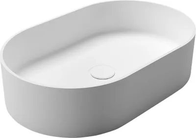 Zdjęcie produktu dla Umywalka THIN 55x35cm, biała matowa